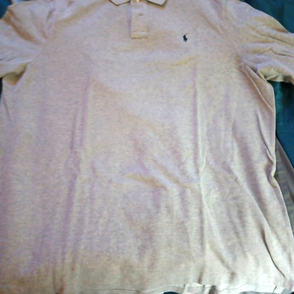 Men's Grey Ralph Lauren Polo Shirt Size XXL